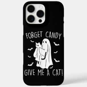 Funda iPhone 16 Pro Max Famoso Gato Halloween Fantasma Olvidar Candy Darme