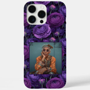 Funda iPhone 16 Pro Max Favor de boda elegante Foto de flor de ranúnculo 