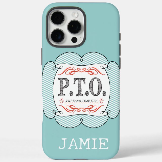 Funda iPhone 16 Pro Max Felicidades Divertidas Ascendido a Tiempo Libre Fa (Reverso)