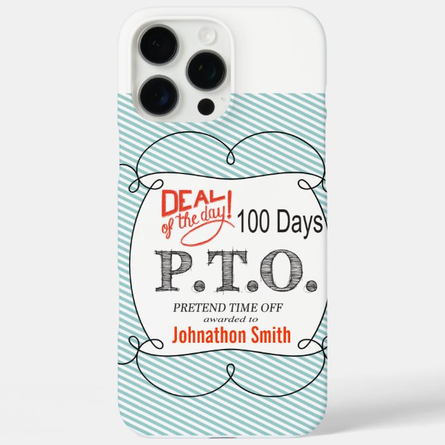 Funda iPhone 16 Pro Max Felicitaciones Divertidas Ascendido a Tiempo Libre (Reverso )