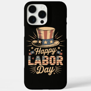 Funda iPhone 16 Pro Max Feliz Celebración Patriótica del Día del Trabajo