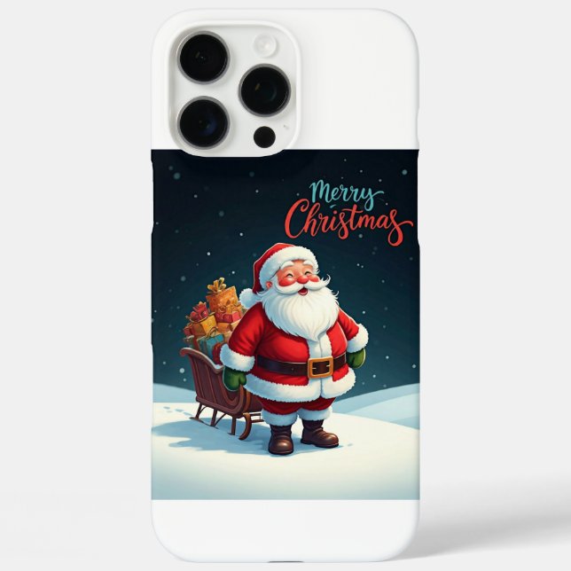 Funda iPhone 16 Pro Max Feliz Navidad (Reverso )