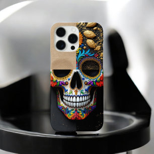 Funda iPhone 16 Pro Max Fiesta floral - Calavera azucarera