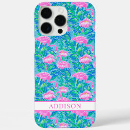 Funda iPhone 16 Pro Max Flamencos Monogramados Acuarela
