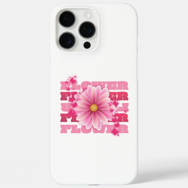 Funda iPhone 16 Pro Max Flor (Reverso )