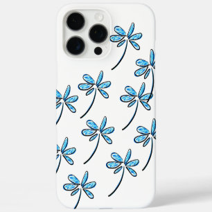 Funda iPhone 16 Pro Max flor azul
