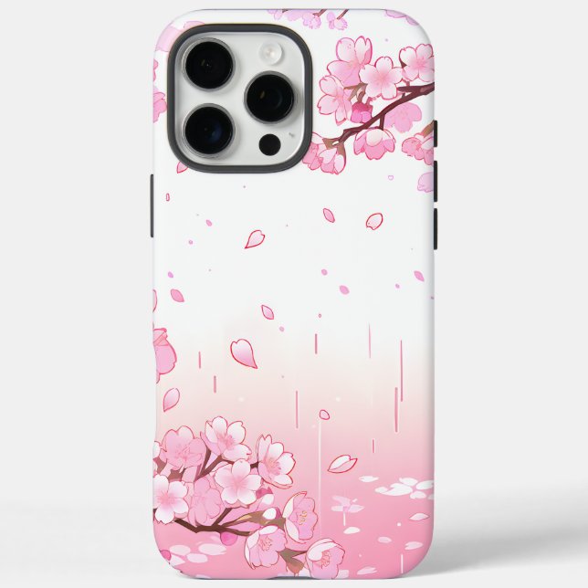 Funda iPhone 16 Pro Max Flor de Cerezo Elegante (Reverso)