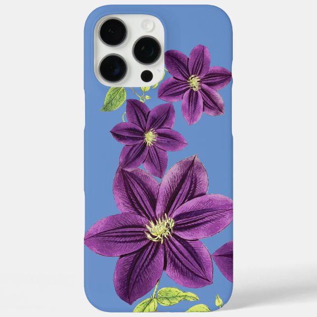 Funda iPhone 16 Pro Max flor púrpura (Reverso )