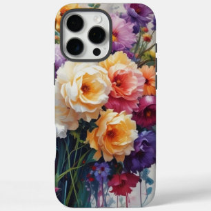 Funda iPhone 16 Pro Max Florecimiento en regalo de estilo: Floral vibrante