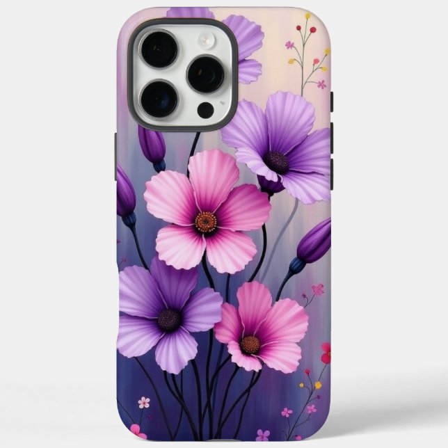 Funda iPhone 16 Pro Max Flores (Reverso)