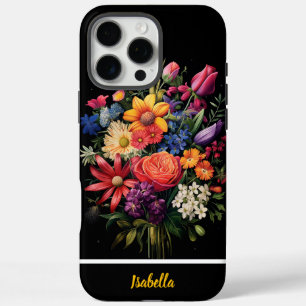 Funda iPhone 16 Pro Max Flores brillantes para refrescar el aire