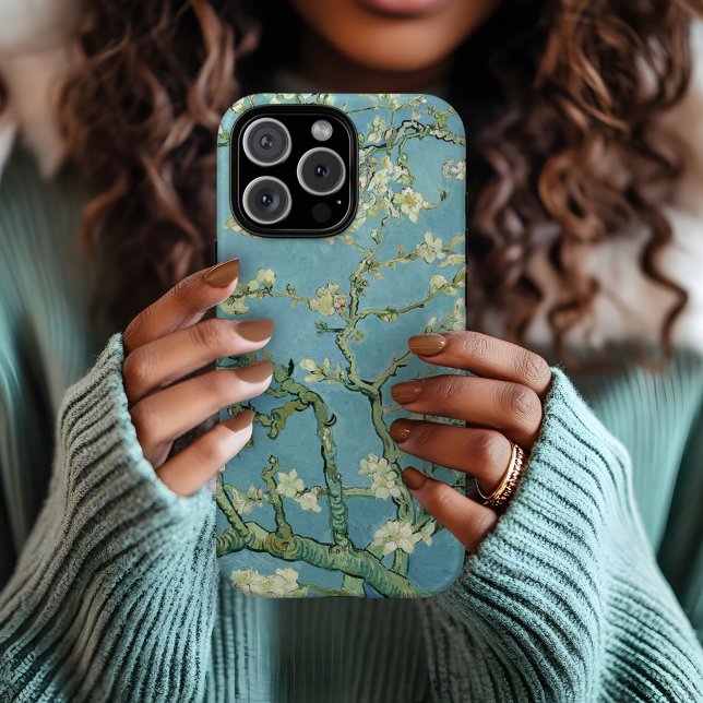 Funda iPhone 16 Pro Max Flores de almendra | Vincent van Gogh (Subido por el creador)