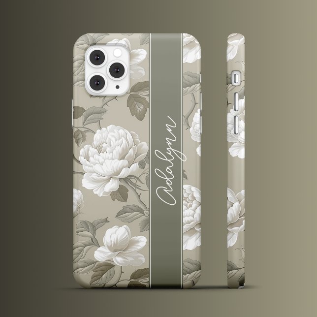 Funda iPhone 16 Pro Max Flores en sabio (Subido por el creador)