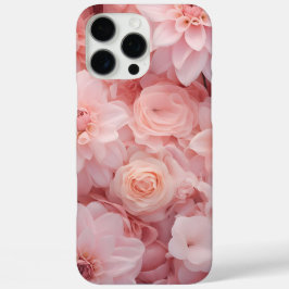 Funda iPhone 16 Pro Max Flores Rosadas