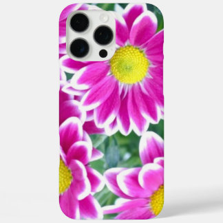 Funda iPhone 16 Pro Max Flores rosadas