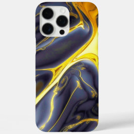 Funda iPhone 16 Pro Max Fluido de mármol de fundición de oro negro de Guay
