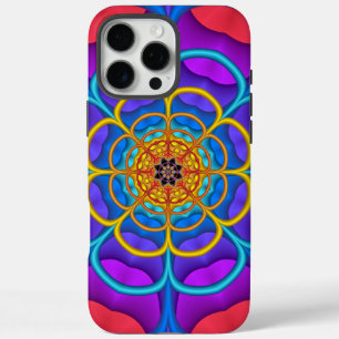 Funda iPhone 16 Pro Max Forma decorativa abstracta Flor