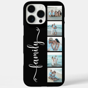Funda iPhone 16 Pro Max Foto de Familia Script Negra