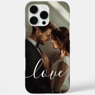 Funda iPhone 16 Pro Max Foto de pareja Personalizado 'Amor'