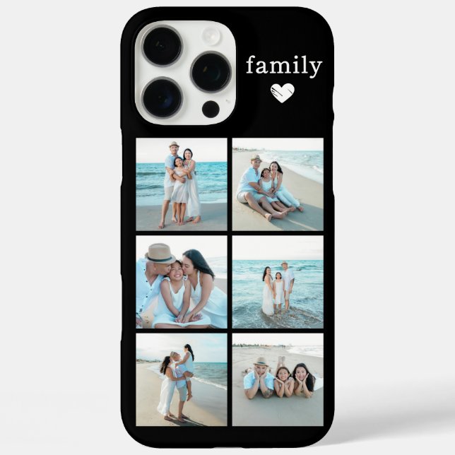 Funda iPhone 16 Pro Max Foto negra de familia 6 (Reverso )