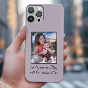 Funda iPhone 16 Pro Max Foto y texto del primer Personalizado del Día de l