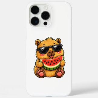Funda iPhone 16 Pro Max Fresco Capybara Sandía Verano