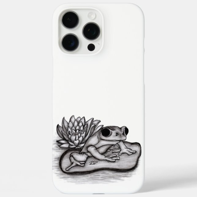 Funda iPhone 16 Pro Max Froggy con Lotus Flower (Reverso )