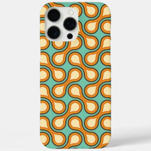 Funda iPhone 16 Pro Max Funky Naranja de Barbell Círculo Gráfico Metaball
