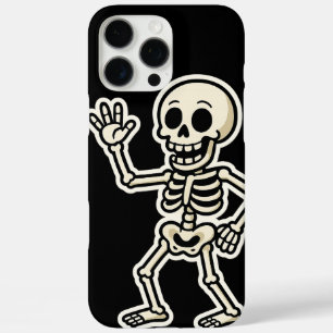 Funda iPhone 16 Pro Max Funny Dancing Skeleton Pegatina - Cute Halloween