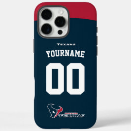 Funda iPhone 16 Pro Max Fútbol Americano de Jersey para Texanos Personaliz