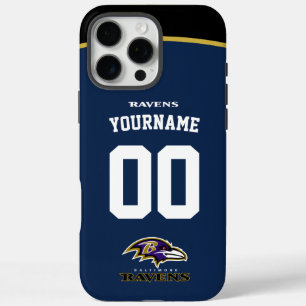 Funda iPhone 16 Pro Max Fútbol Americano de Ravens Personalizado