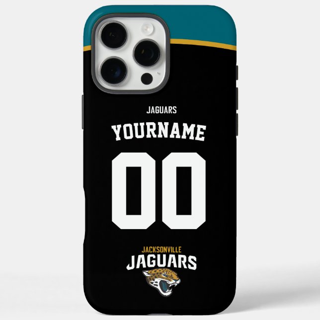 Funda iPhone 16 Pro Max Fútbol Americano Jaguars Personalizado (Reverso)
