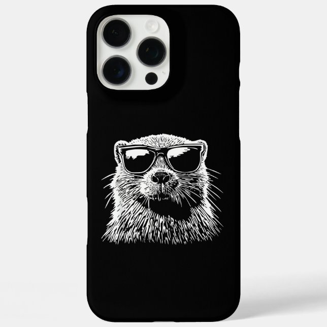 Funda iPhone 16 Pro Max Gafas de sol de castor (Reverso )