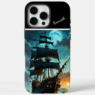 Funda iPhone 16 Pro Max Galleon Under Moonlit Sky