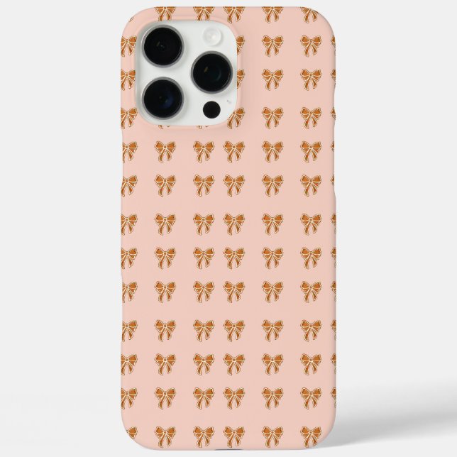 Funda iPhone 16 Pro Max Galletas de Navidad Mínimas (Reverso )