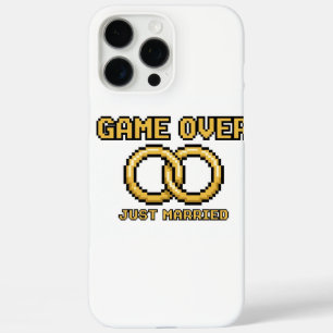 Funda iPhone 16 Pro Max Game Over Married Funny iPhone Case