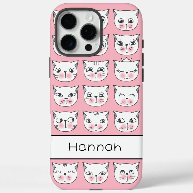 Funda iPhone 16 Pro Max Gatitos Lindos (Reverso)