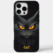 Gato negro enojado personalizado