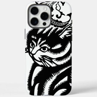 Funda iPhone 16 Pro Max Gato negro personalizado