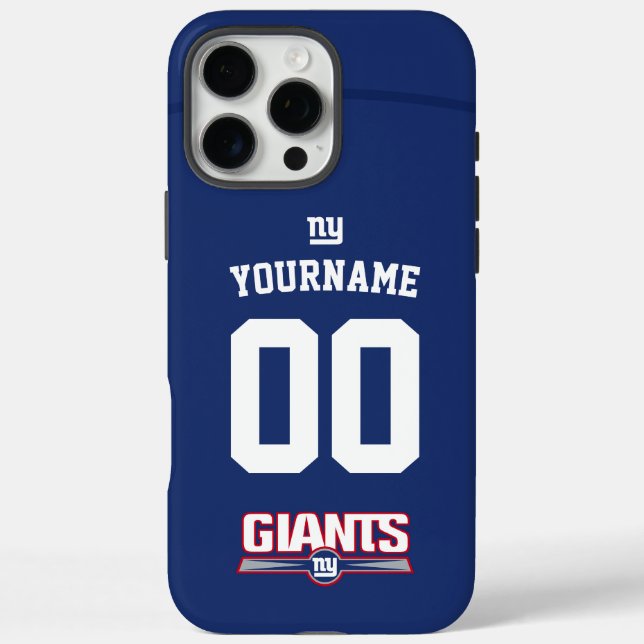 Funda iPhone 16 Pro Max Gigantes personalizados Fútbol Americano de Jersey (Reverso)