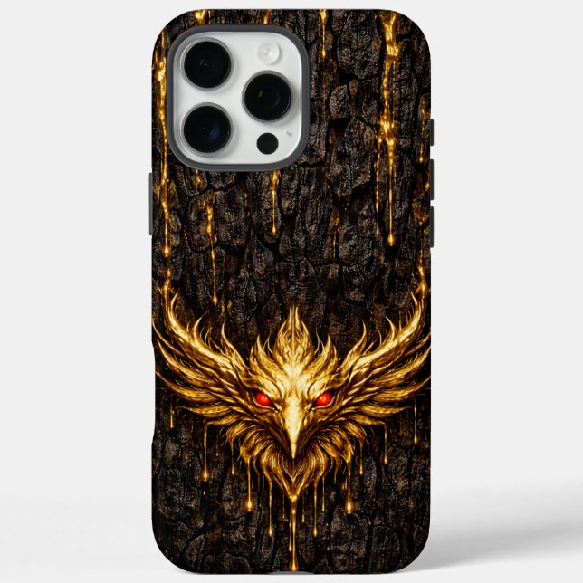 Funda iPhone 16 Pro Max Gilded Bark Liquid Gold Phoenix  (Reverso)