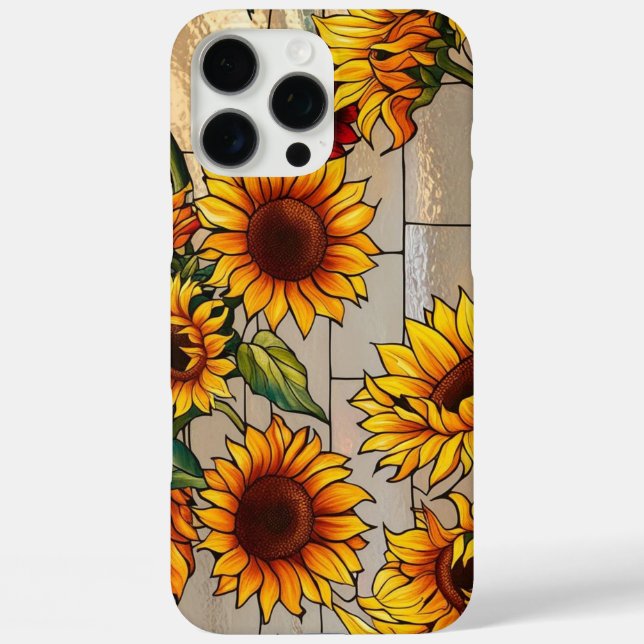 Funda iPhone 16 Pro Max Girasol ruso (Reverso )