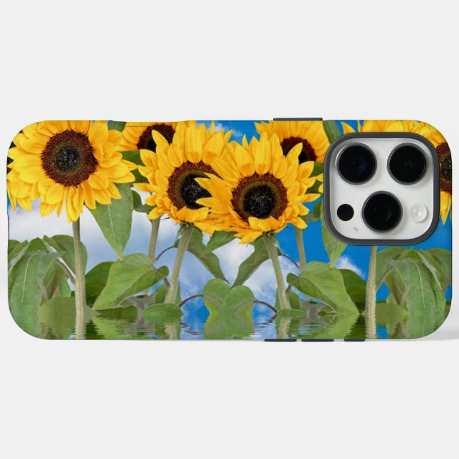 Funda iPhone 16 Pro Max Girasoles (Reverso (Horizontal))