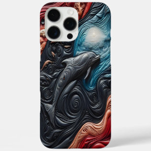 Funda iPhone 16 Pro Max Gracia de delfín en vibrancia