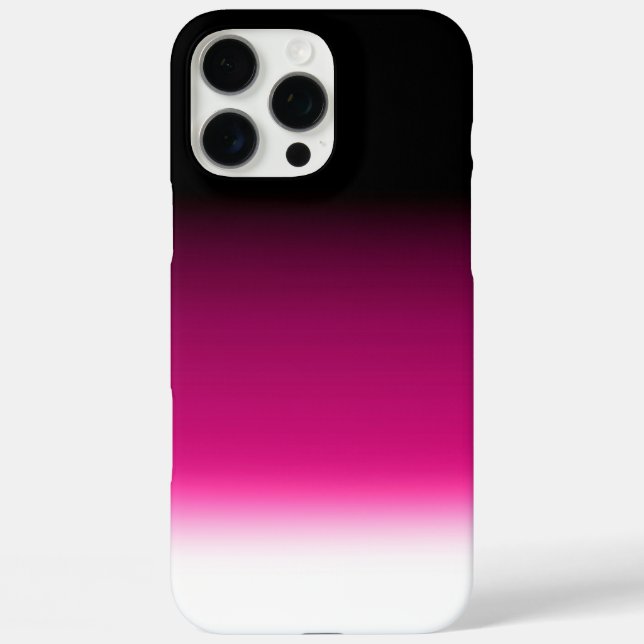 Funda iPhone 16 Pro Max Gradiente blanco rosa burdeos (Reverso )