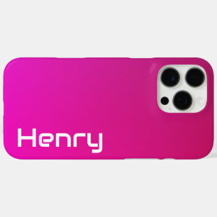 Funda iPhone 16 Pro Max Gradiente rosado-violeta - Personalizado con su no
