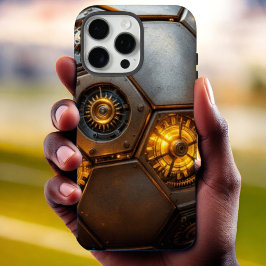 Funda iPhone 16 Pro Max Guardián de la pelota de engranaje: Steampunk