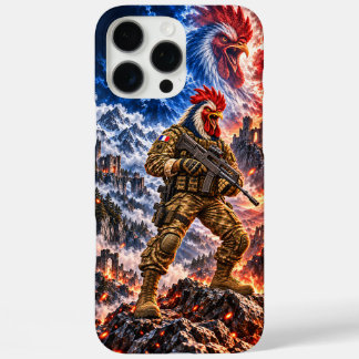 Funda iPhone 16 Pro Max Guerrero Táctico Gallo Francés Arte de Batalla Épi