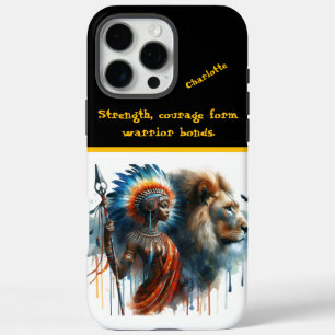 Funda iPhone 16 Pro Max Guerrero y león se mantienen orgullosos al amanece