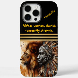 Funda iPhone 16 Pro Max Guerrero y león: unidos en espíritu